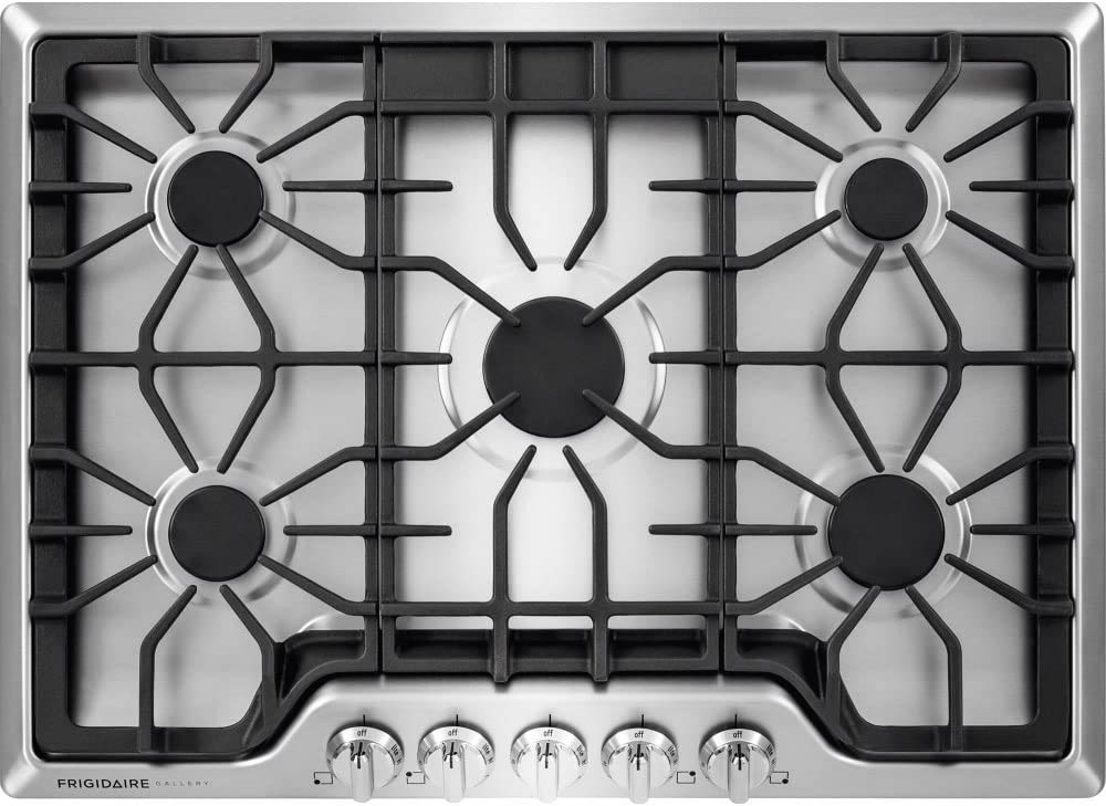 Frigidaire FGGC3047QS Gallery 30'' Gas Cooktop in Stainless Steel, 5 Burner