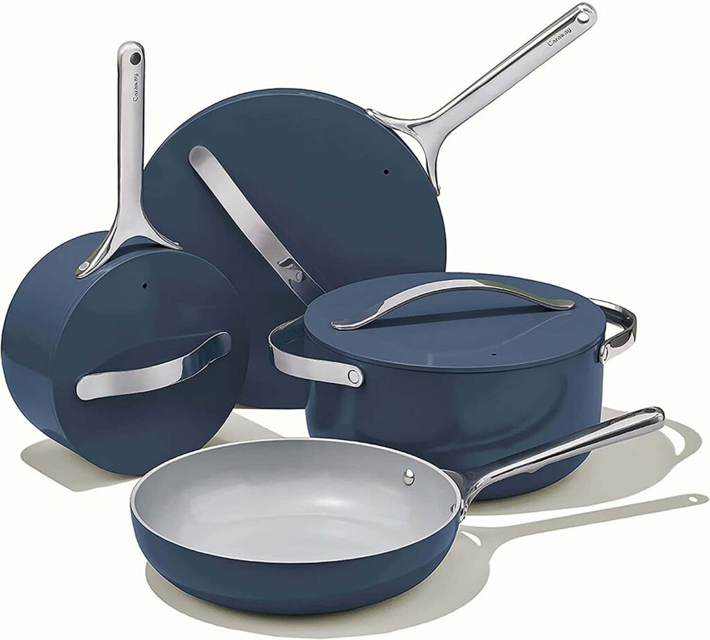 Caraway Nontoxic Ceramic Nonstick Cookware Set