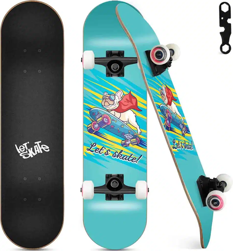 Ryvorbe Skateboards - Complete Skateboard for Kids Teens & Adult